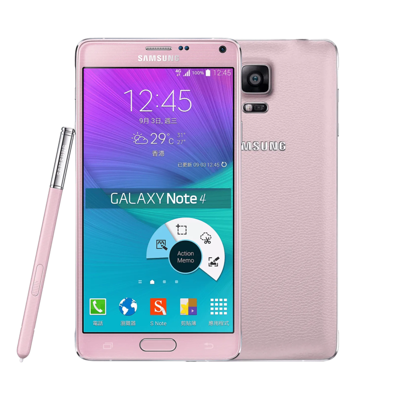 Samsung Galaxy Note 4 Pembe