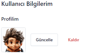 profil resminin güncellenmesi sonucu